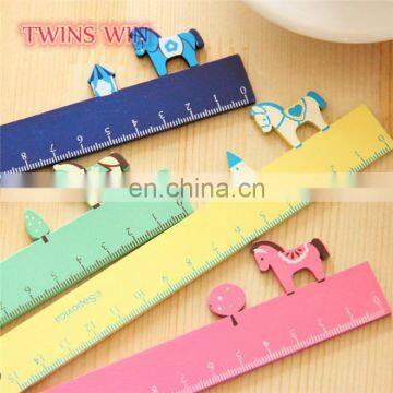 New Zealand 2018 new products office supplies and stationery promotion cute fancy animal shaped wooden ruler