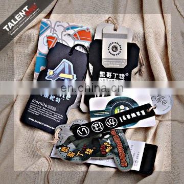 custom one stop design and produce garment label hang tag accessories