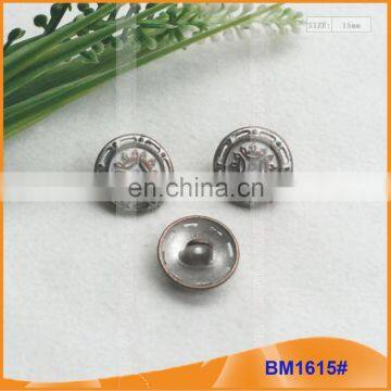 Fashion Zinc Alloy Shank Button for Garment BM1615