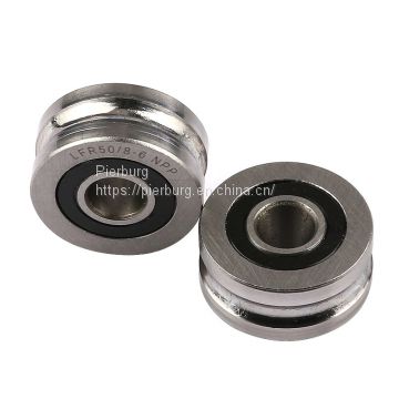 LFR5201-12 KDD NPP R5201-12 ZZ 2RS U type groove track roller Guide pulley bearing