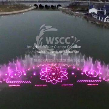 Fountain Show Musioc Dancing Fountian LED Show Fire Show in the Lake photo-3