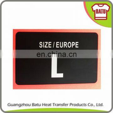 Heat Transfer for clothing care label