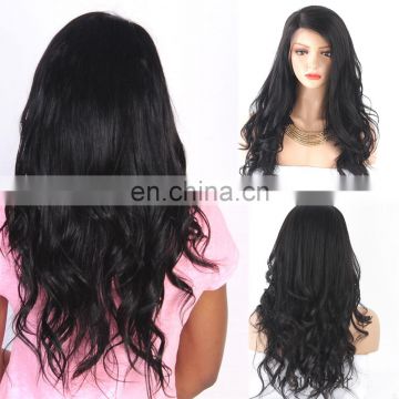 Raw indian temple hair human hair glueless lace front wig