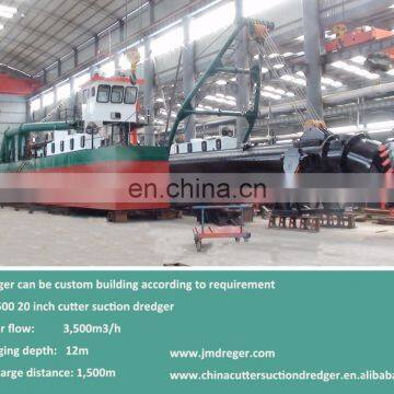 JMD500 20" Non Self-propelled Hydraulic River Sand Dredger Cutter Suction Dredger for Sale photo-2