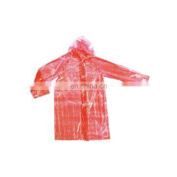 PROMOTIONAL PE RAINCOAT WITH SLEEVES DISPOSABLE RAINCOAT