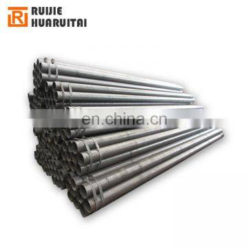 Welded carbon erw black square rectangular steel tube price from tianjin