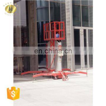 7LSJLII Shandong SevneLift 8m Mobile Double Mast Aluminum Hydraulic Aerial Man Lift Ladder Mobile Aerial Work Lifter