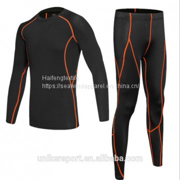 Wholesale new design sports tights gym suit for man