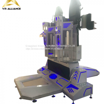 Exciting Double Seats Super Rocket Simulator 9D Virtual Reality VR Game Machine For Sale