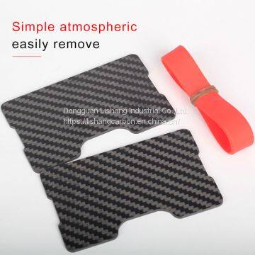 Slim Carbon Fiber Wallets RFID Blocking Credit Card Holder Money Clip photo-4