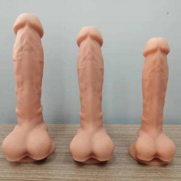 Liquid Silicone Dildo - Lifelike Huge Dong - Strong Suction Cup - Realistic and Extremely Soft Adult Toy - 100% Waterproof Big Size Adult Sex Toy photo-2