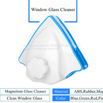Double face sides triangle glass window cleaner magnetic cleaning glass magnetic double sides window wiper