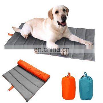 Travel Dog mat, Outdoor Pet Bed with Waterproof Fabric For Both Side . Dog Car Mat Carry Bag with Handle and Machine Washable