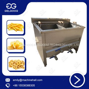 Stainless Steel Two Tank Basket Frying Machine Commercial Frying Machine