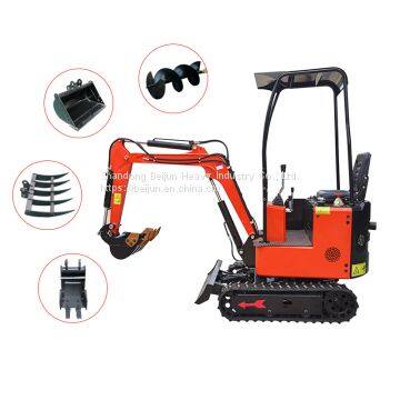 High quality 1 ton farm mini excavator high power digging tool small digger for sale