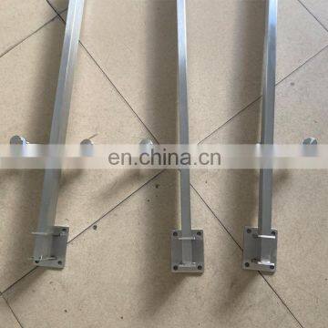 Frameless Fence Stainless Steel Balcony Stair Round Glass Clamp Mirror Satin Finish photo-6