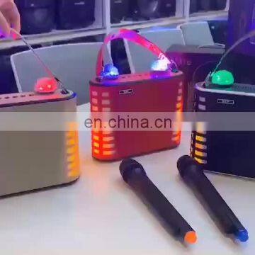 Bluetooth karaoke led light system waterproof Party speaker