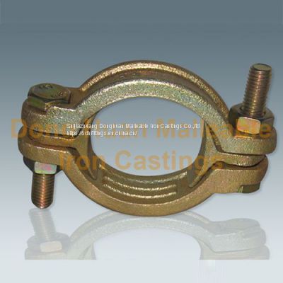 Yellow-double bolt clamp   Double Bolt Clamps  Yellow Double Bolt Clamp Manufacturer