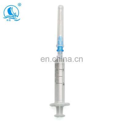 Luer Lock Slip Medical Disposable Syringe With Free Needle Medical Plastic Disposable Syringe