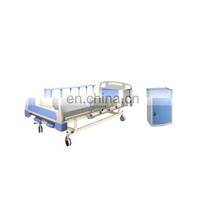 Hot-selling best price manual metal hospital bed for patient bed three function