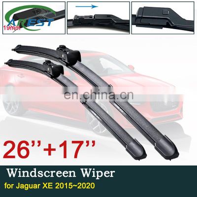 Car Wiper Blade for Jaguar XE 2015~2020 2016 2017 2018 2019 Front Window Windshield Windscreen Wipers Car Accessories