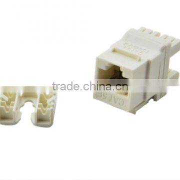 plastic single port UTP Cat5e Keystone Jack