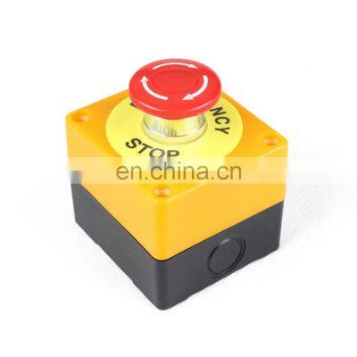 LAY7-11ZS Lift Elevator Safety STOP Emergency Stop Push Button Switch Box Waterproof 1NO 1NC  Switch