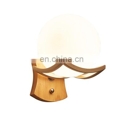 Nordic Solid Wood Wall Lamp Modern Minimalist Creative Woode for decoration