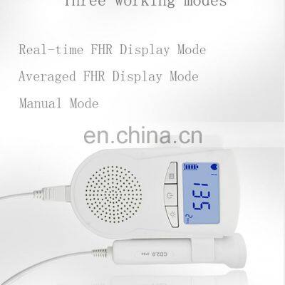 Baby Heart Rate Monitor For Pregnant Women LCD Display Portable Fetal Doppler