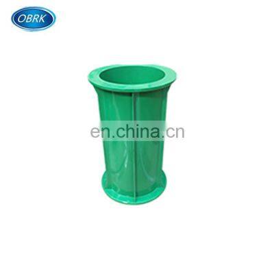 Custom made Dia.100 Detachable Plastic Concrete Cylinder for plastic compression molding machine