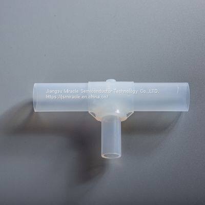 Water Repellency Ablative Resistance Transparent Opalescent PFA Tube Welding Tee for For Automotive Field OD 3/8 photo-3