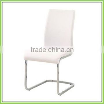 High Quality Chromed Base PU Leather Dining Chair Upholstered Dining Chair