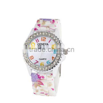 Hot Mix Colors Floral Geneva Watch photo-6