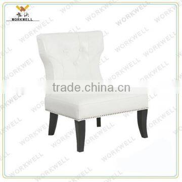 WorkWell good pu leather restaurant chair with Rubber wood legs Kw-D4204