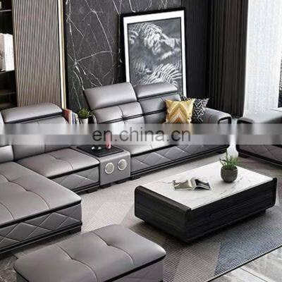 On Sales Fancy New Model 4 Seater Genuine Leather Sofa Living Room Furniture photo-4