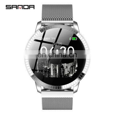 SANDA CF18 Branded Call Reminder Hear Rate Monitor Custom LOGO Smart Watch With GPS