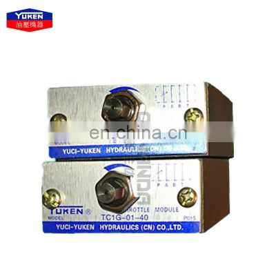 YUKEN superimposed one-way throttle valve TC1G-01-40 TC2G-03-40 TC2G-03-A-40 TC 2G hydraulic valve TC2G-01 03