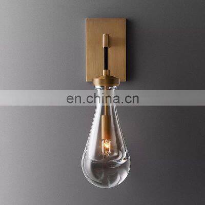 Modern Design Sconce Glass Bottle Vintage Style Downward Fixtures Contracted Wall Lighting photo-4