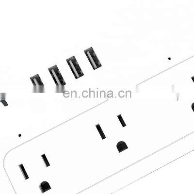 OEM ODM AC Outlet Surge Protector Power Strip Cord Extension Outlet With USB Adapter Receptacle Universal Wall Tap Socket photo-3