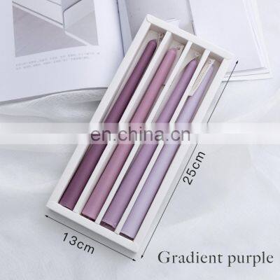 Custom Morandi Color Pillar Candle Colorful Wedding Birthday Custom Aromatherapy Luxury Fragrance Scented Candle for Home Decor