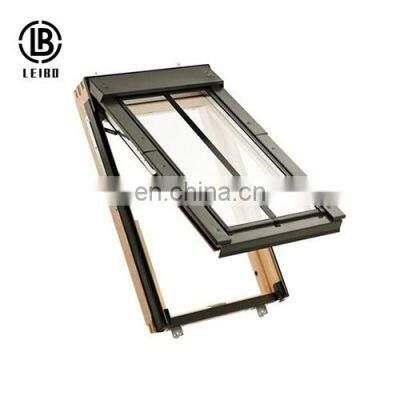 Modern luxury rainproof skylight vertical Top hung window double glass design awning windows aluminum awning window with grid