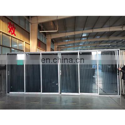 WEIKA hurricane proof sliding door huge aluminum frameless sliding glass door design glass doors