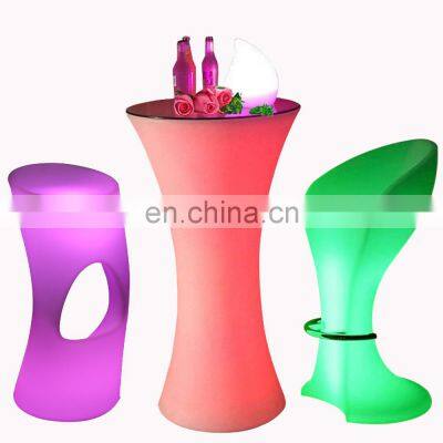 rgb colors glowing party nightclub sofas bar tables outdoor furniture