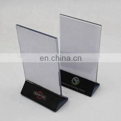 Acrylic Sign Holder Table Card Display Menu