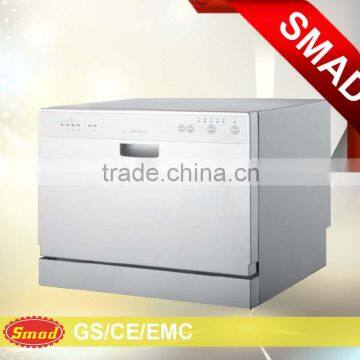 SMAD White home appliance Wholesale countertop home use automatic dish washer with CE Rohs cert