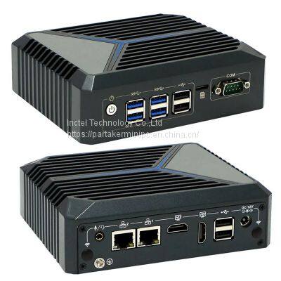 Fanless Mini PC 12th Gen Celeron J6412 2 LAN 8 USB 2 HD DDR4 3200MHz Industrial PC for Medical photo-5