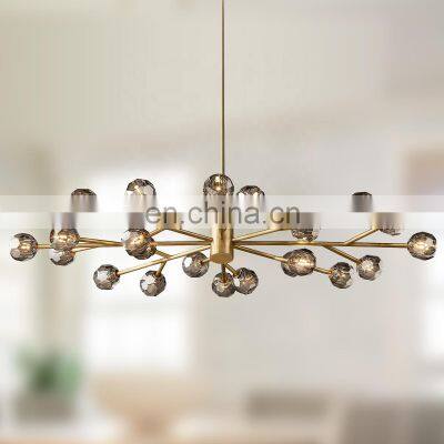 Modern Crystal Molecular Chandelier ceiling Lighting Fixture for Living Room Bedroom Dining Room kitchen island Foyer Lobby