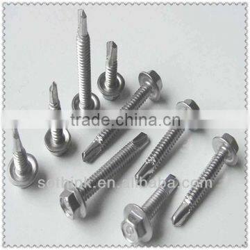 hex head self drilling screws with rubber washer