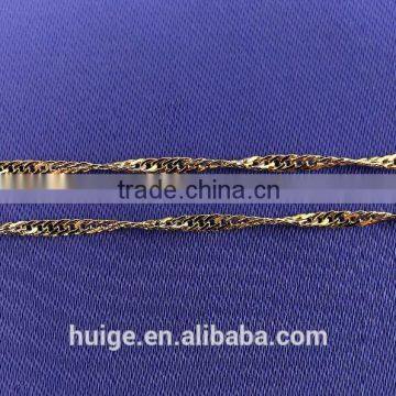 2015 Yiwu Simple Design Jewellery Hot Sales Brass Chain Gold Plated Pendant Necklace photo-5