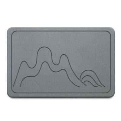 OEM ODM Customized Engraving Diatomite Stone Bath Mat Manufacturer photo-4